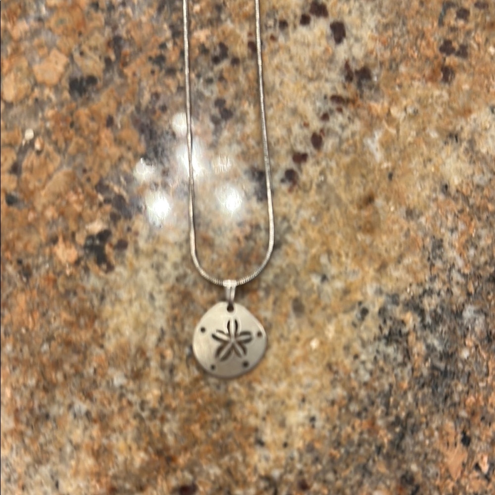 Sand-dollar necklace